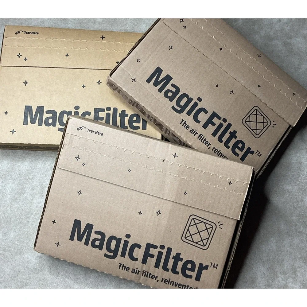 Magic Air Filter 18x24x1 Snap Fold MERV 8 HVAC AC Furnace Air Filters‎ Lot of 3